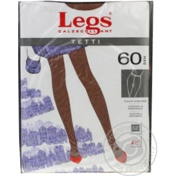 Колготки жіночі LEGS 401 TETTI 60 BEIGE №1/2 купить, цены на МегаМаркет - фото 1