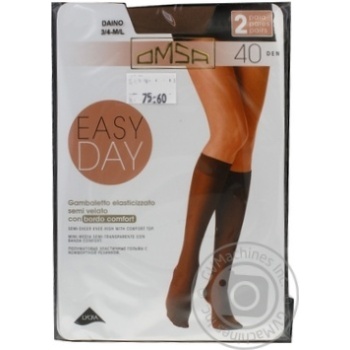 Напівпанчохи жіночі Omsa Easy Day 40ден 2пари р.3/4 daino - купити, ціни на - фото 1