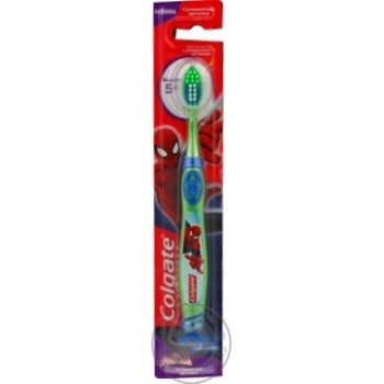 Зубна щітка Colgate Ultimate Spiderman Для дітей 5+ Суперм'які щетинки купити, ціни на МегаМаркет - фото 1