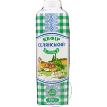 Selyanske kefir 1% 950g - buy, prices for MegaMarket - photo 1