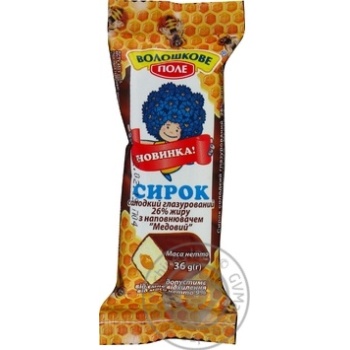 Voloshkove Pole With Honey In Glaze Cottage Cheese - buy, prices for MegaMarket - photo 1