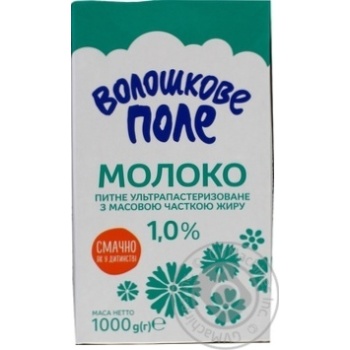 Milk Voloshkove pole uht 1% 1000g - buy, prices for MegaMarket - photo 1