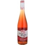 Wine pink dry 13% 750ml glass bottle