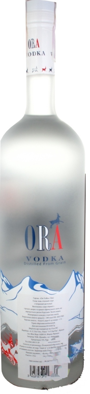 

Водка Ora Blue 40% 1,75л