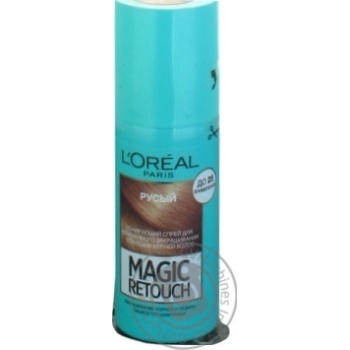 Спрей L'Oreal Magic Retouch тонирующий русый для мгновенного закрашивания отросших корней волос 75мл купить, цены на МегаМаркет - фото 1