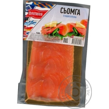 Fish salmon Flotilia light-salted 100g - buy, prices for MegaMarket - photo 1