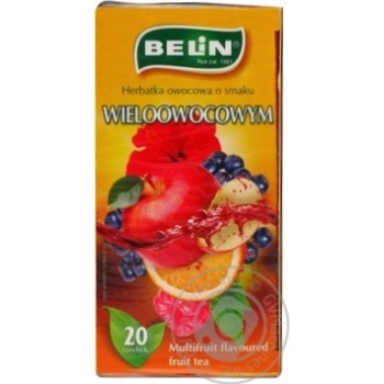 Чай Belin Wieloowocowym 20пак*2г  х18 купити, ціни на МегаМаркет - фото 1