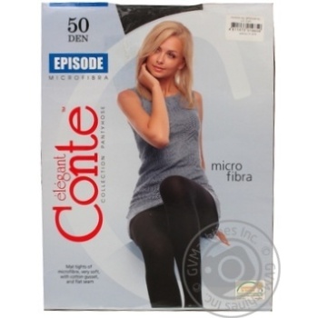 Conte Elegant Episode Graphite Women's Tights 6s 50den - buy, prices for Vostorg - photo 4