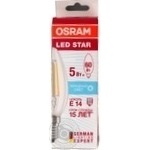 Лампа Osram LED B60 5W/840 CL  E14 світлодіодна x6