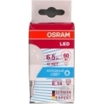 Лампа Osram LED LS CL P60 6.5W/840 E14світлодіодна x6