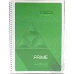 Зошит на пружині PRIME А4 96л. клітка салатовий BUROMAX