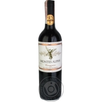 Montes Alpha Carmenere Red Dry Wine 14.5% 0.75l - buy, prices for MegaMarket - photo 1