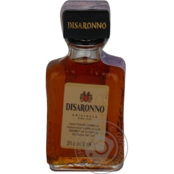 Liquor Disaronno 28% 50ml glass bottle Italy - buy, prices for MegaMarket - photo 1