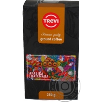 Кава Trevi Гватемала Арабіка мелена 250г x6 купити, ціни на МегаМаркет - фото 1