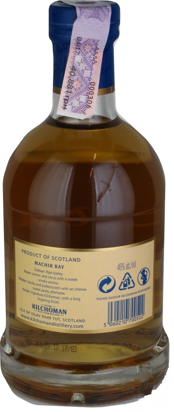 

Виски Kilchoman Machir Bay 46% 0,7л в коробке