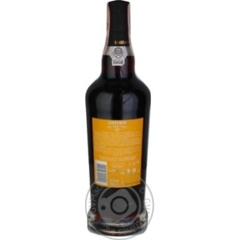 Вино Sandeman Tawny 10 Years Old червоне кріплене 0.75л х6 купить, цены на МегаМаркет - фото 2