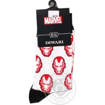 Шкарпетки чоловічі Diwari Marvel р.25 064 білий 17С-140СПМ - купити, ціни на - фото 2