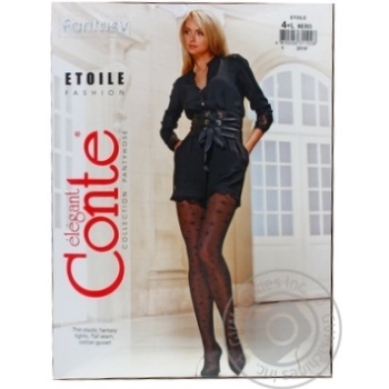 Колготки женские Conte Etoile Fantasy 20ден р.4 Nero - купить, цены на ULTRAMARKET - фото 3