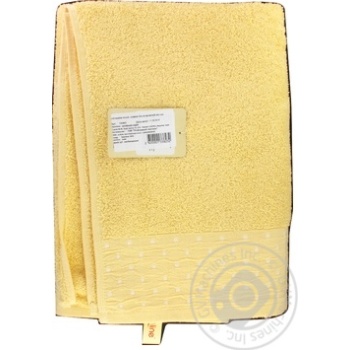 Рушник махр. AMBER 70Х130 ЖОВТИЙ 450 г/м2 купити, ціни на МегаМаркет - фото 2