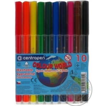 Набор фломастеров Centropen 10шт купить, цены на МегаМаркет - фото 1