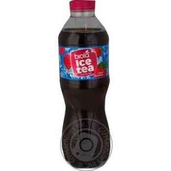 Non-alcoholic non-carbonated pasteurized drink Biola Ice Tea black tea with raspberry taste 920ml plastic bottle Ukraine - buy, prices for MegaMarket - photo 1