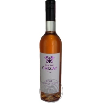 Wine Chizay pink dry 12% 750ml glass bottle Ukraine - buy, prices for MegaMarket - photo 1