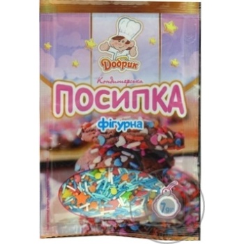 Посыпка Добрик кондитерская фигурная 7г купить, цены на МегаМаркет - фото 1