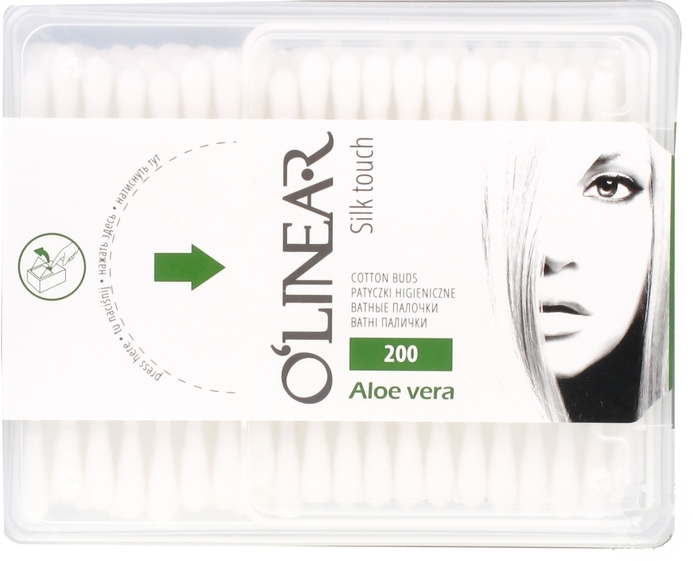 

Ватные палочки O`Linear Алоэ вера 200шт