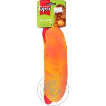 Іграшка Topsi для собак Хот-Дог арт 1238 купить, цены на МегаМаркет - фото 1