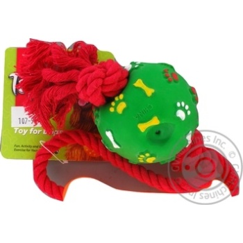 Topsi Ball with Rope Toy for Dogs - buy, prices for ULTRAMARKET - photo 2