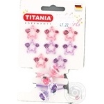 Защіпка Titania для волосся 10шт Art.8006 х6