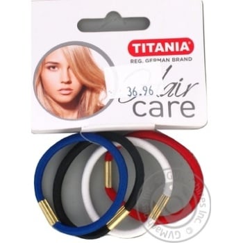 Elastic Titania for hair 4pcs - buy, prices for MegaMarket - photo 1