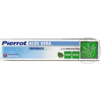 Toothpaste Pierrot with aloe vera 75ml - buy, prices for MegaMarket - photo 1