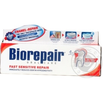 Зубна паста Biorepair Fast Sensitive Repair 75мл х12 купить, цены на МегаМаркет - фото 1