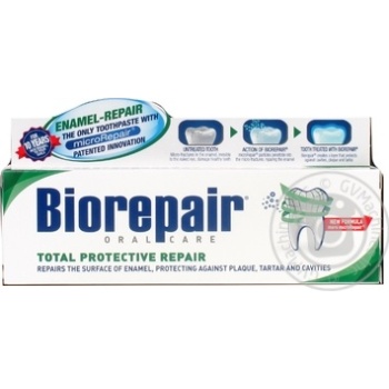Зубна паста Biorepair Total Protective Repair 75мл х12 купити, ціни на МегаМаркет - фото 1