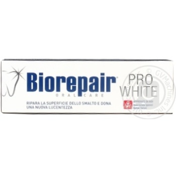 Зубна паста Biorepair Pro White 75мл х12 купить, цены на МегаМаркет - фото 1