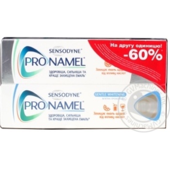 Зубна паста Sensodyne Pronamel 2*75мл х12 купити, ціни на МегаМаркет - фото 1
