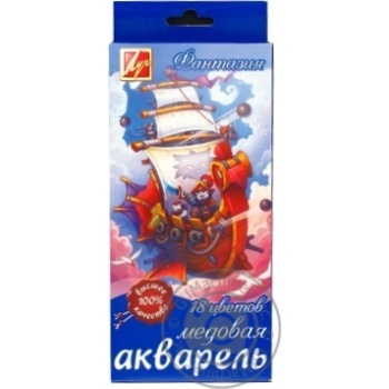 Акварель Фантазия 18 кольорів Арт.1527-08 х14 купить, цены на МегаМаркет - фото 1