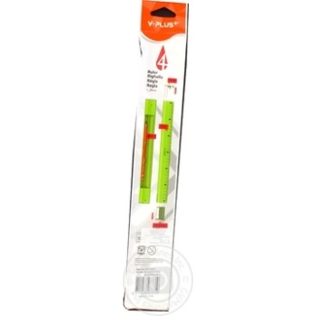Y PLUS Plastic ruler 30sm, 4in1 - buy, prices for MegaMarket - photo 2