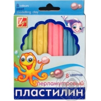 Пластилін Луч 8 кольорів 105г Art.18С1197-08 х28 купить, цены на МегаМаркет - фото 1