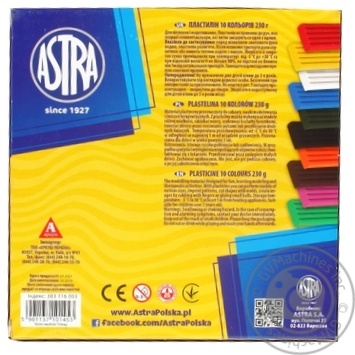 Astra Plasticine 10 Colors 230g - buy, prices for - photo 2