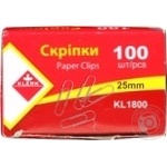 Paper clips Klerk 100pcs