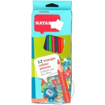 Олівці Nataraj кольорові 12шт Art.3437 х12 купить, цены на МегаМаркет - фото 1