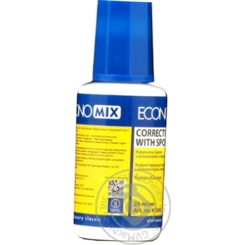 Economix Correction Fluid with Sponge Tip 20ml - buy, prices for MegaMarket - photo 2