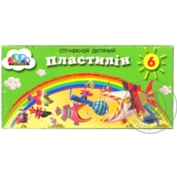 Plasticine 6colors 90g - buy, prices for MegaMarket - photo 1