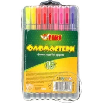 Фломастери 18 кольорів 52702-ТК/40 х20 купити, ціни на МегаМаркет - фото 1