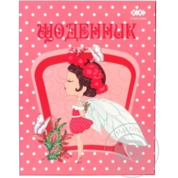 Щоденник шкільний FLOWER FAIRY A5+ 40 арк. інтегральна обкл. мат купити, ціни на МегаМаркет - фото 1