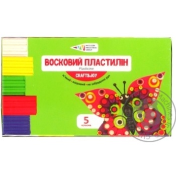 Пластилін Гама Н CRAFT & JOY 5кол 60г х30 купить, цены на МегаМаркет - фото 1