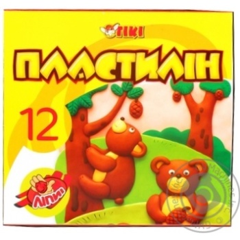 Tiki Plasticine 12 Colors 180g - buy, prices for ULTRAMARKET - photo 1