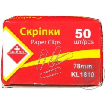 Paper clips 50pcs - buy, prices for MegaMarket - photo 1